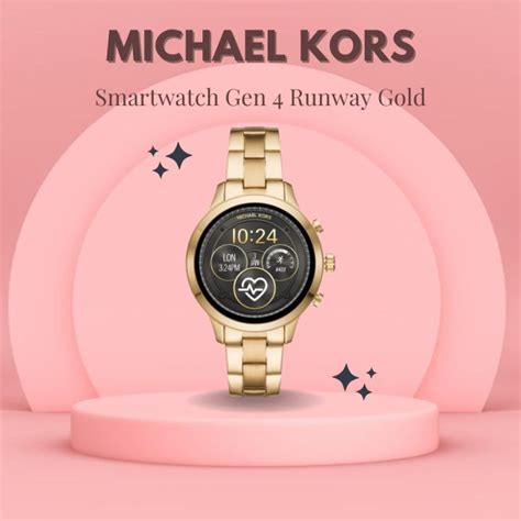 michael kors damen smartwatch runway mkt5045|Gen 4 Runway Rose Gold.